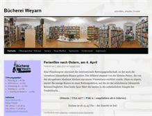 Tablet Screenshot of buecherei-weyarn.de